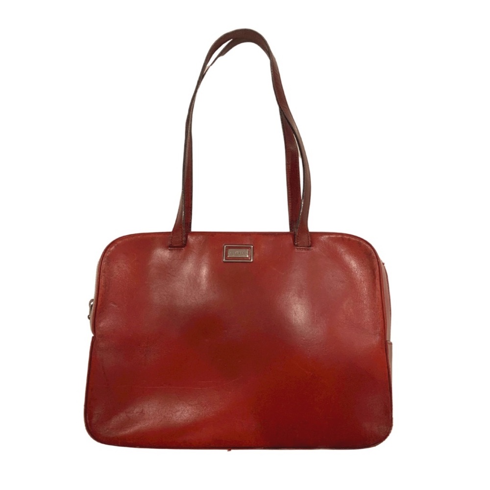 Burberry Bag - Red Leather, Authentic, Circa 2000